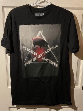 Roger Waters Black Graphic Tee - This Is Not A Drill